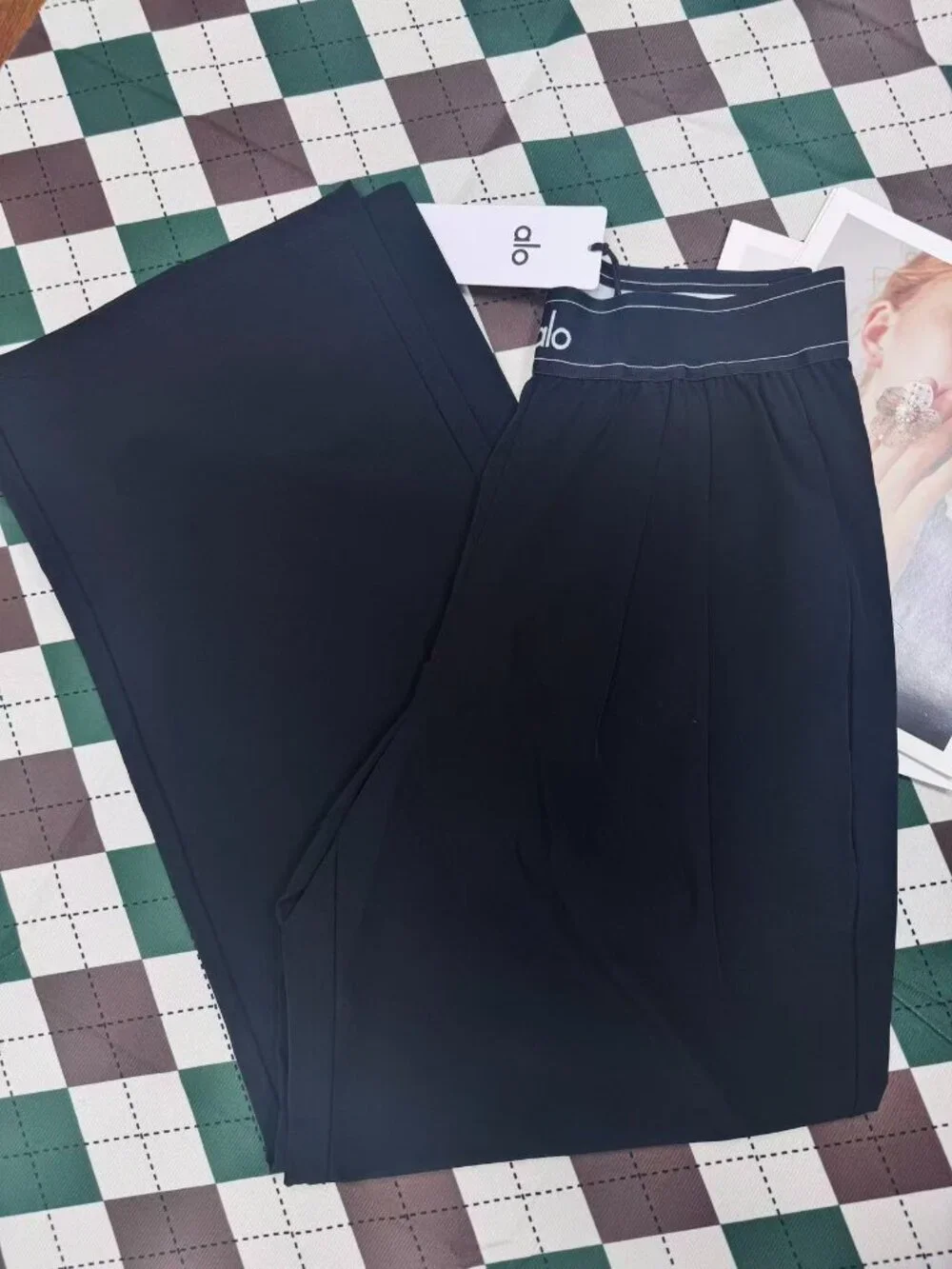 NWT ALO Yoga Suit Up Trousers 🏆 Black Casual Pants （ Regular length 30 inches ） - Picture 5 of 7